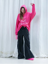 Pink Boxy Hoodie