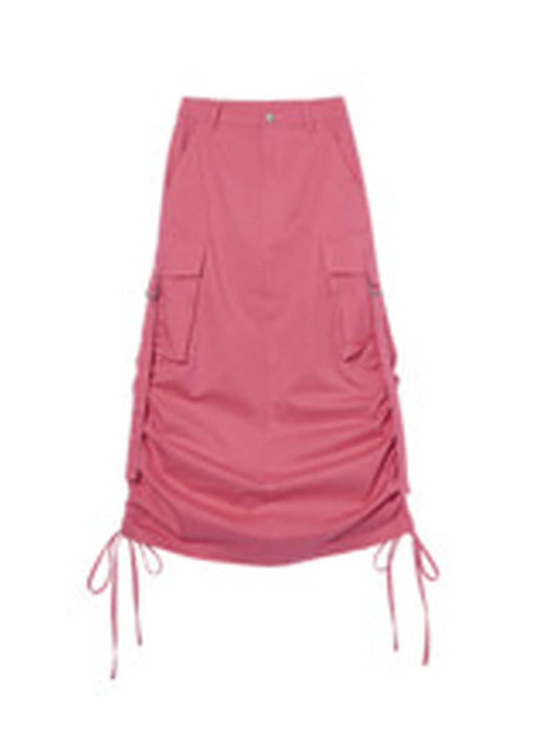Pink Cargo Skirt