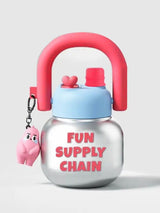 Pink Pop Bubble Grip Stainless Steel Tumbler