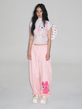 Character Graphic Wide Pants