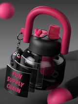 Pink Pop Bubble Grip Stainless Steel Tumbler