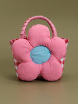 Pink Bloom Woven Tote