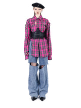 Pink Tartan Check Shirt