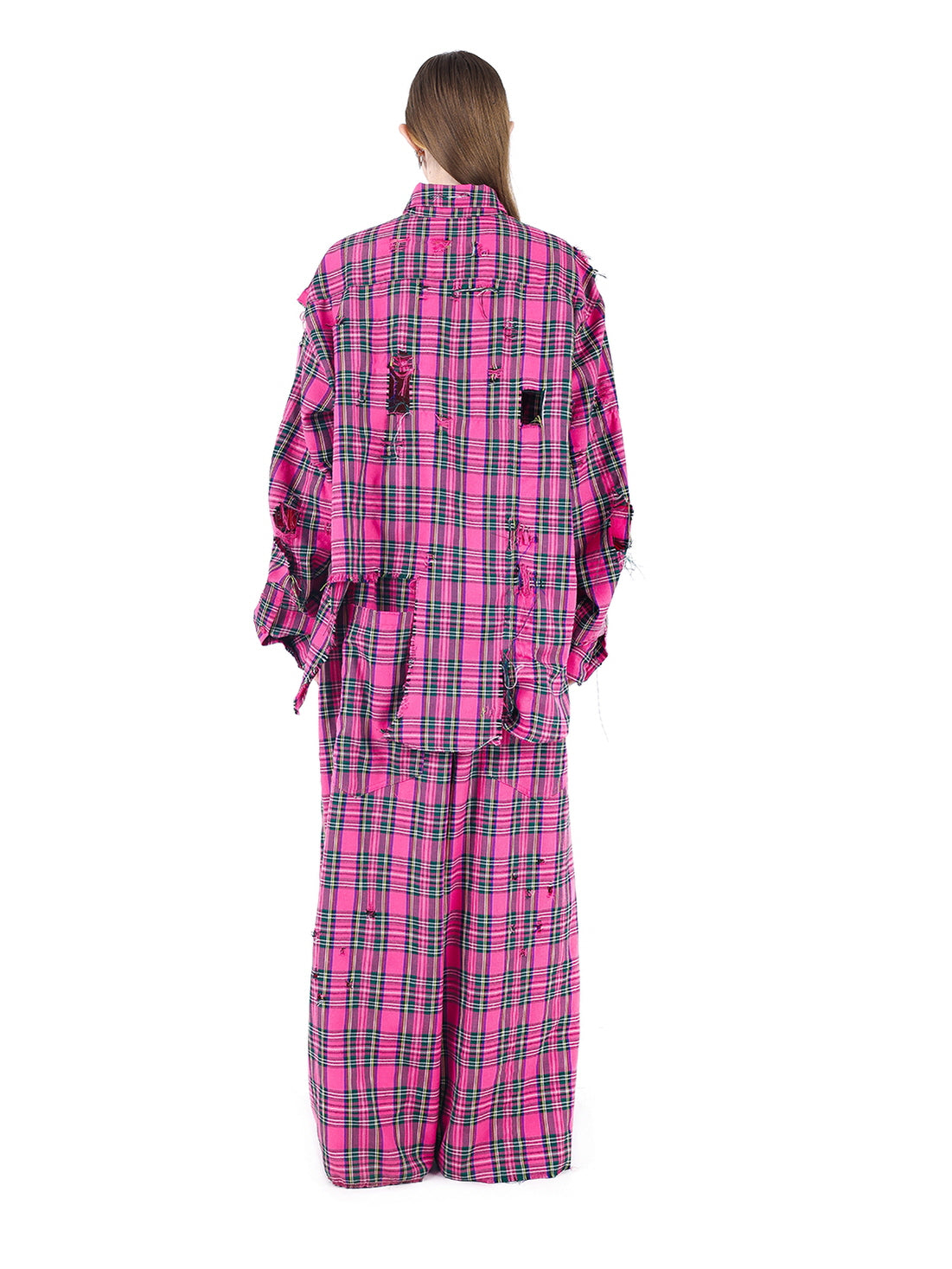 Pink Tartan Check Shirt