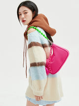 Pink Convertible Shoulder Bag
