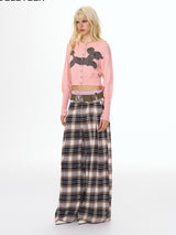 Pink Puppy Graphic Crop Cardigan