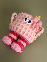 Pink Delight Checkered Storage Basket