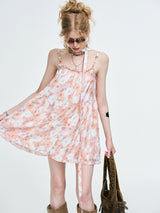 Pink Blossom A-Line Mini Dress