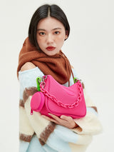 Pink Convertible Shoulder Bag