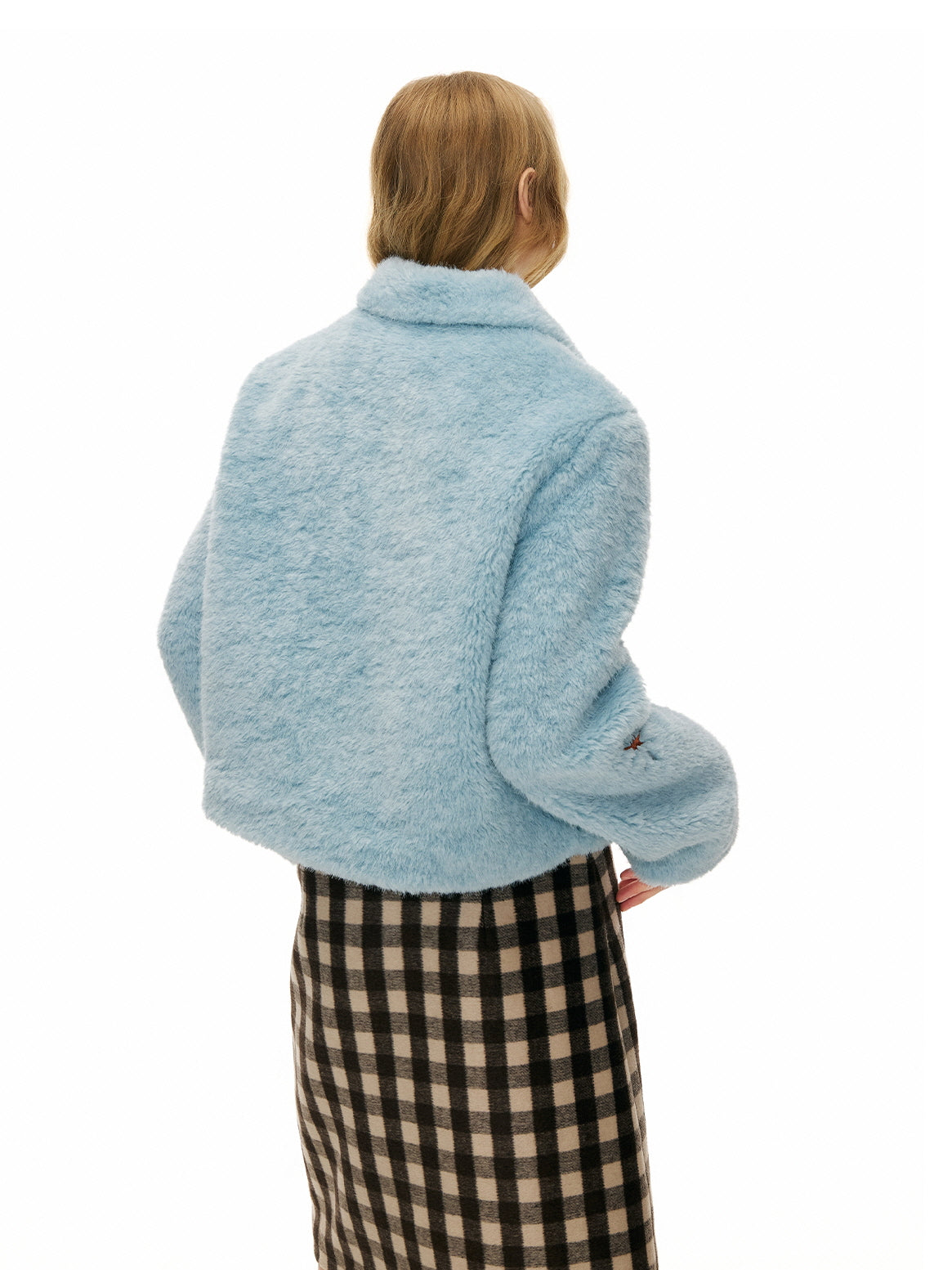 Sky Blue Astro Fur Jacket