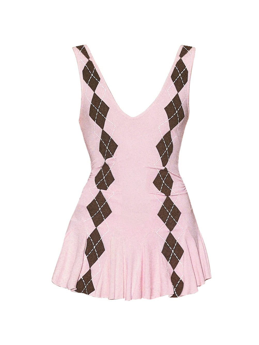 Pink Argyle Pattern Set
