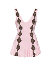 Pink Argyle Pattern Set