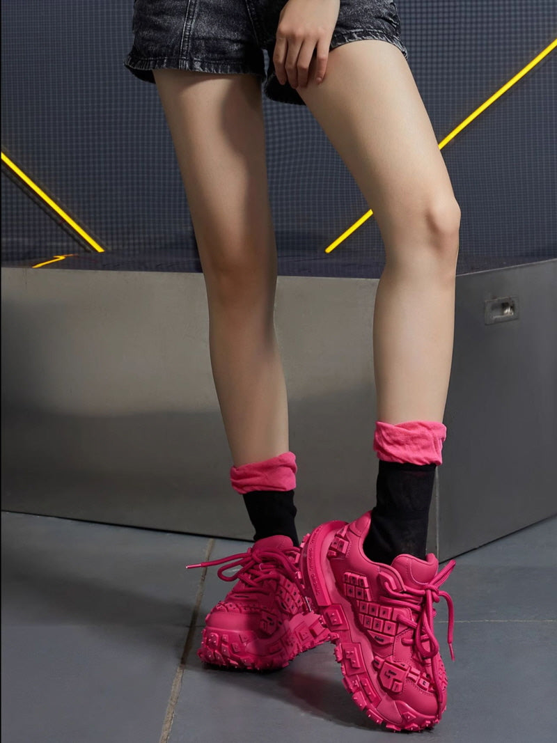 Pink Chunky Sneakers