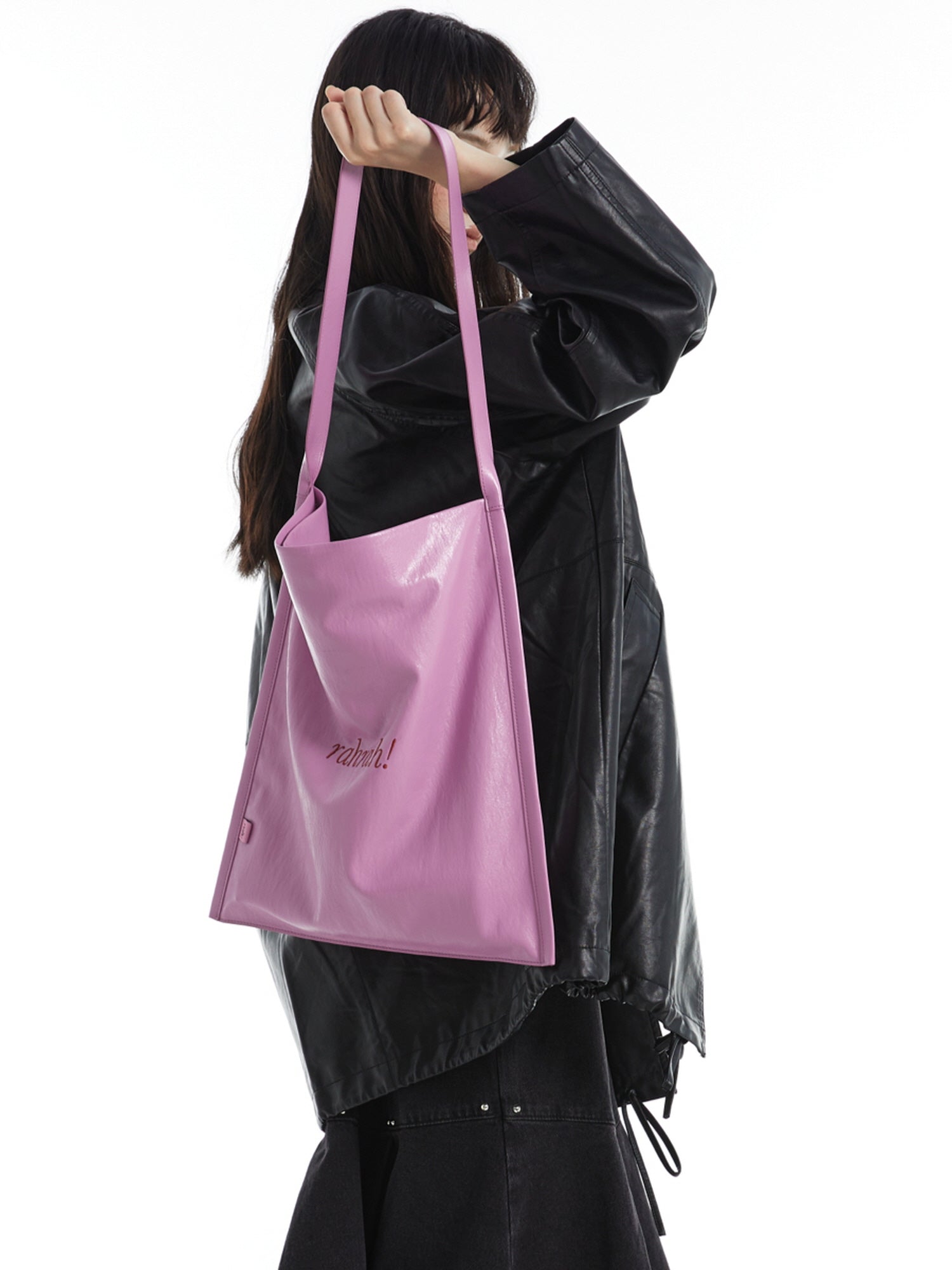 Pink Square Shoulder Tote