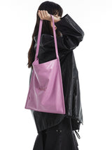 Pink Square Shoulder Tote