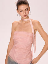 Sheer Choker Tube Top