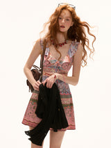 Floral Print Mini Dress