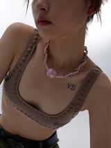 Bold Pink Chain Choker