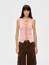 Ring Buckle Ribbed Tank