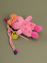 Pink Bunny Plush Keychain