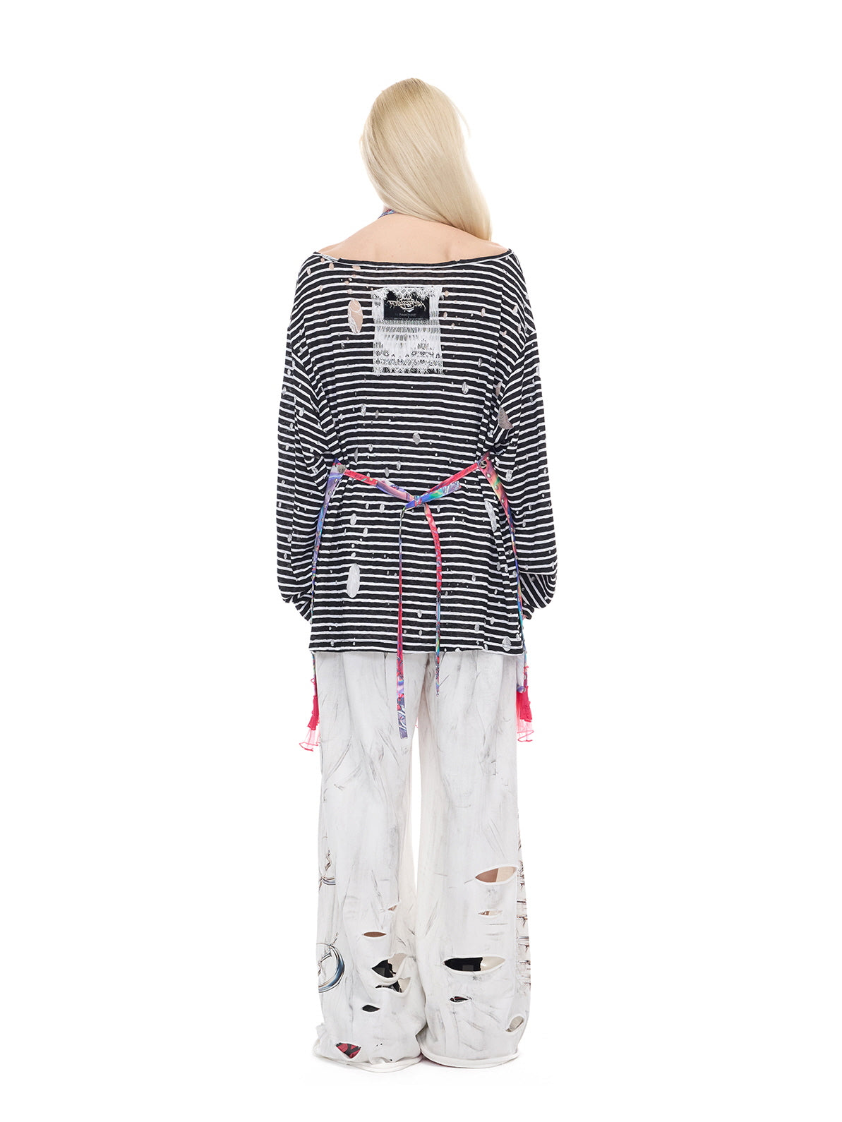 Gradient Apron Skirt