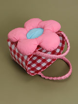 Pink Bloom Woven Tote