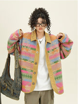Colorful Ethnic Shirt Jacket