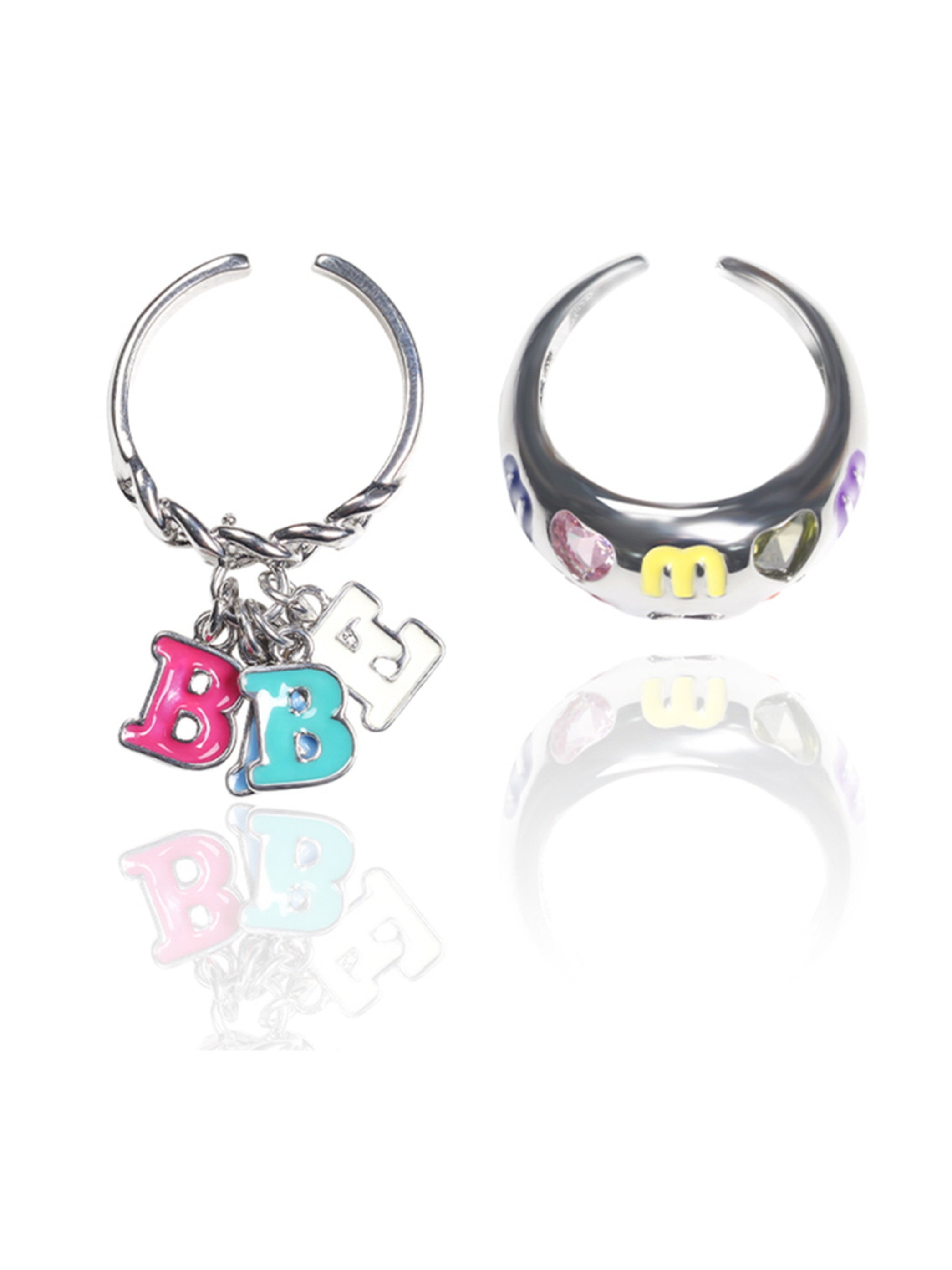 Alphabet Candy Ring Set