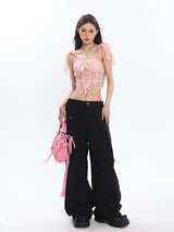 Romantic Pink Corset Top