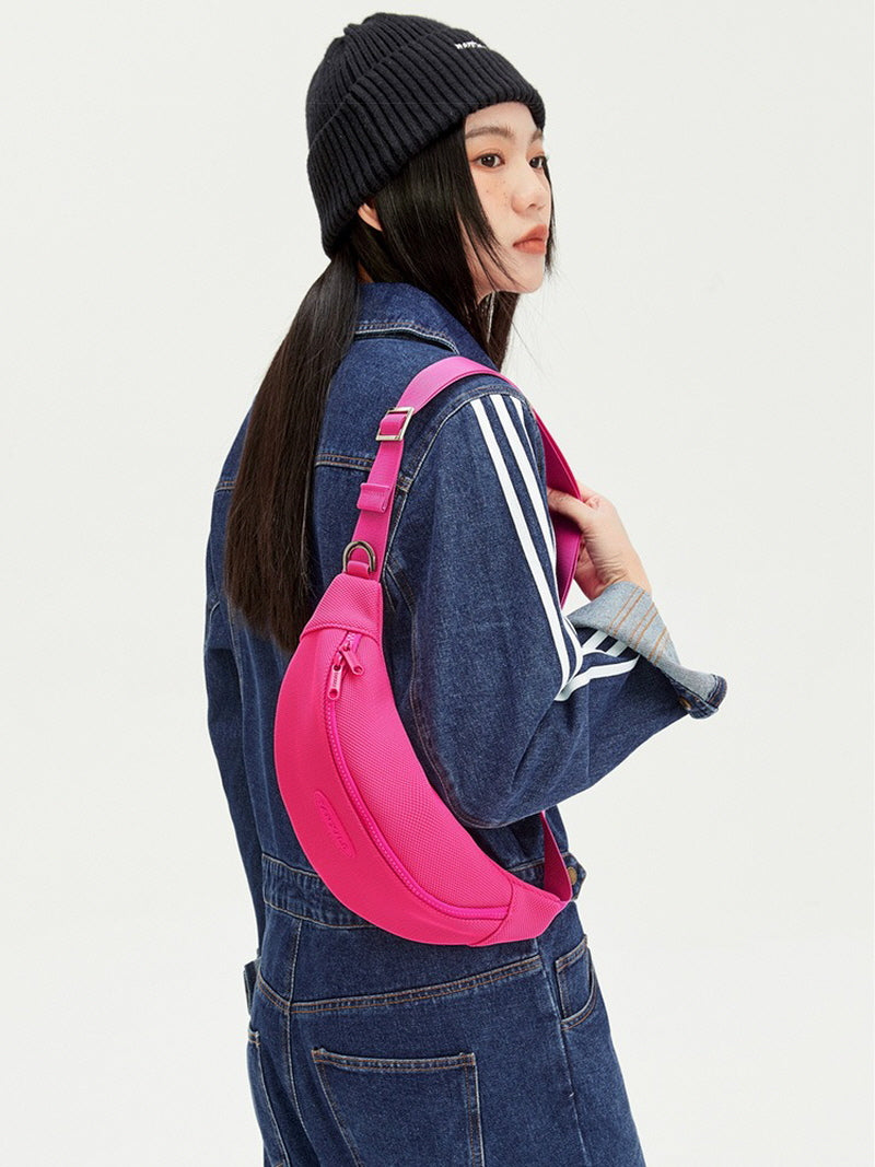 Energetic Pink Crossbody Bag