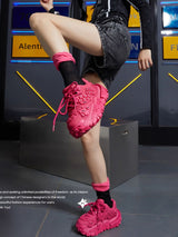 Pink Chunky Sneakers