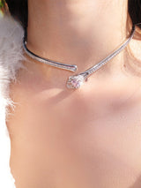 Pink Gleam Open Choker
