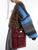 Deep Red Square-Cut Tote Bag