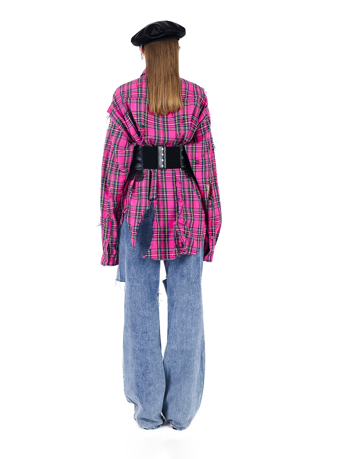 Pink Tartan Check Shirt