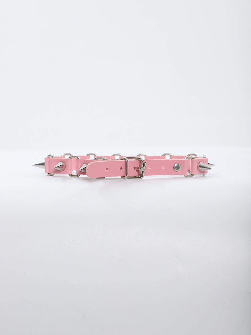 Pink Rebel Rivet Choker