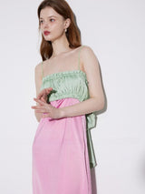 Smocked Colorblock Maxi Dress