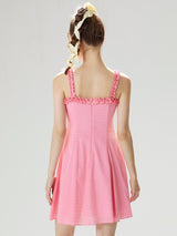 Frill Trim Mini Dress