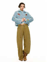 Sky Blue Astro Fur Jacket