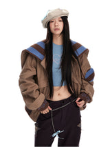 Two-Tone Sailor Collar Blouson