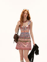 Floral Print Mini Dress
