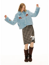 Sky Blue Astro Fur Jacket