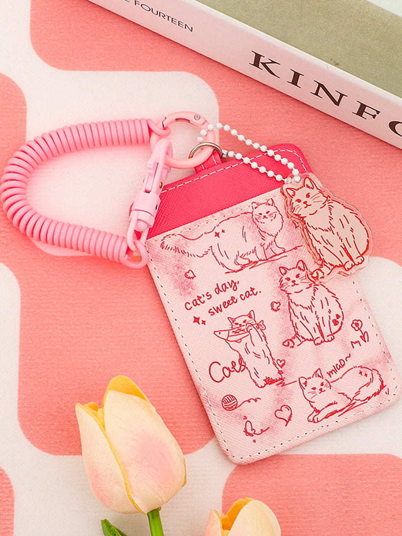 Cute Pink Card Holder