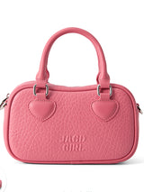 Mini Handle Heart Patch Bag