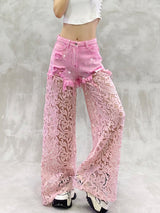 Lace Wide Pants