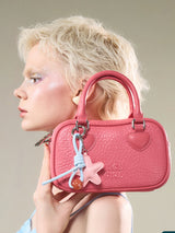 Mini Handle Heart Patch Bag