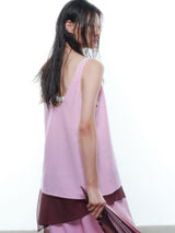 Pink Layered Loungewear - Vest / Pants / Skirt