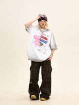 Ink Splash Pink Lettering Tee