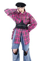Pink Tartan Check Shirt
