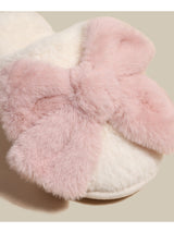 Pink Ribbon Puff Slippers