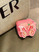 Pink Butterfly AirPods Case